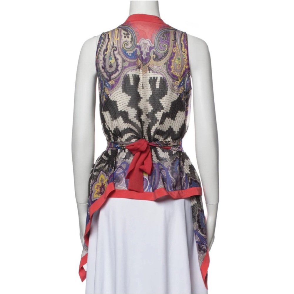 Etro Paisley Sleeveless Top - Picture 3 of 6